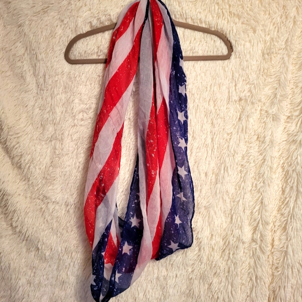 American Flag Infinity Scarf